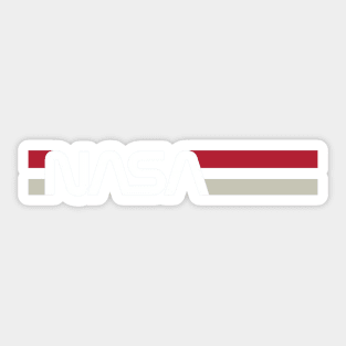 nasa stripe logo Sticker